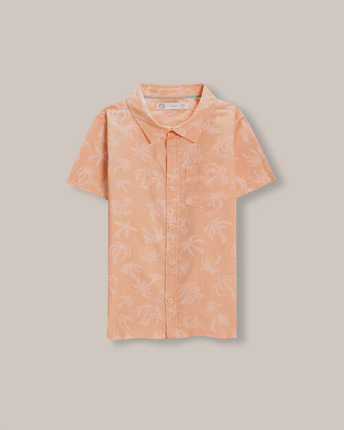 Camisa Manga Corta Palmeras